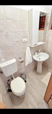 Kupaonica u objektu Apartmani Deniza 2 guests