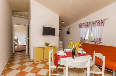 TV i/ili zabavni centar u objektu Apartments Manda