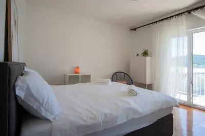 Krevet ili kreveti u jedinici u objektu Apartmani Ljubljeni