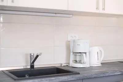 Kuhinja ili čajna kuhinja u objektu Apartments Rada