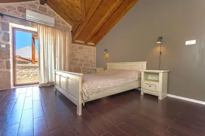 Krevet ili kreveti u jedinici u objektu House Stone house island Prvic
