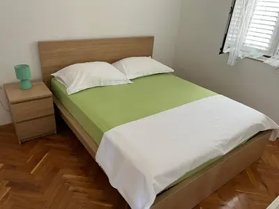 Krevet ili kreveti u jedinici u objektu Apartments by the sea Grebastica, Sibenik - 24533