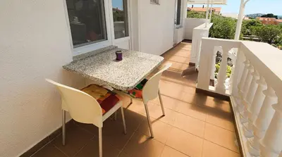 Balkon ili terasa u objektu Apartmani Albina