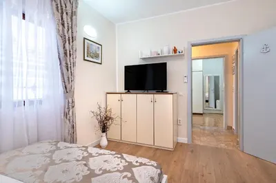 TV i/ili zabavni centar u objektu Apartman Brodarica Mladenka