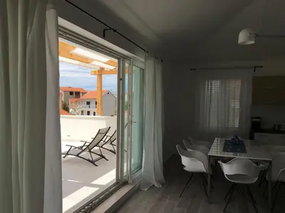 Balkon ili terasa u objektu Apartments Plavi&Žuti