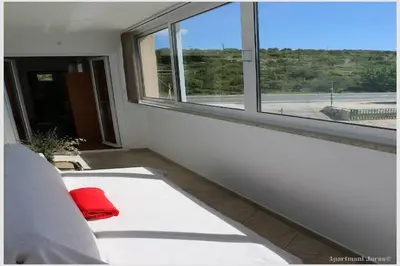 Krevet ili kreveti u jedinici u objektu Apartments Juras - Studio Apartment with Loggia Ana