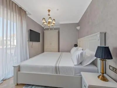 Krevet ili kreveti u jedinici u objektu Villa Carolus in Vodice - Five Bedroom Villa with Terrace and Swimming pool