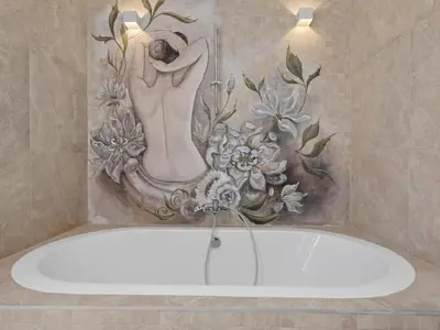 Kupaonica u objektu Villa Carolus in Vodice - Five Bedroom Villa with Terrace and Swimming pool