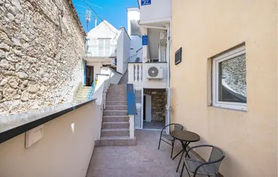 Balkon ili terasa u objektu Beach Front Apartment In Vodice With Wifi