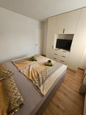 Krevet ili kreveti u jedinici u objektu Ferienwohnung Vodice SJ1