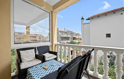 Balkon ili terasa u objektu Beautiful Apartment In Vodice With Wifi