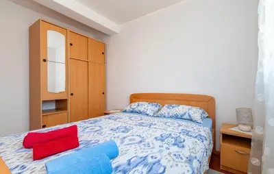 Krevet ili kreveti u jedinici u objektu Gorgeous Apartment In Razanj With Wifi