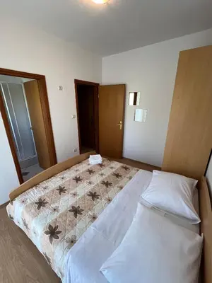 Krevet ili kreveti u jedinici u objektu Sunce economy room with kitchenette