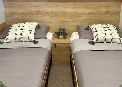 Krevet ili kreveti u jedinici u objektu Mobile home Maslina