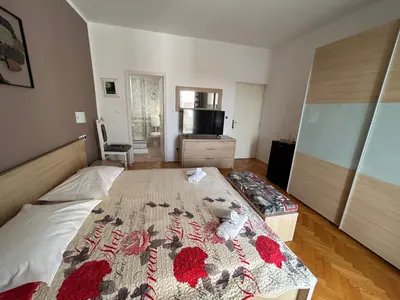 Krevet ili kreveti u jedinici u objektu Rooms Perina Tisno