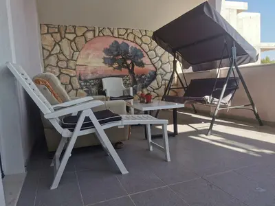 Popločani dio dvorišta ili vanjski dio objekta Apartment Toni