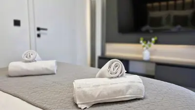 Krevet ili kreveti u jedinici u objektu Apartment Eleganza