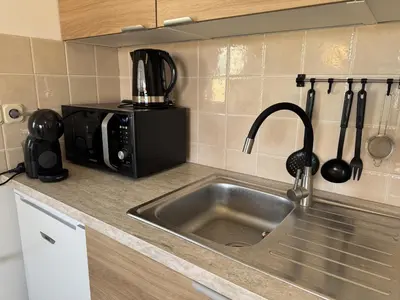 Kuhinja ili čajna kuhinja u objektu Apartment Luxury B Vodice