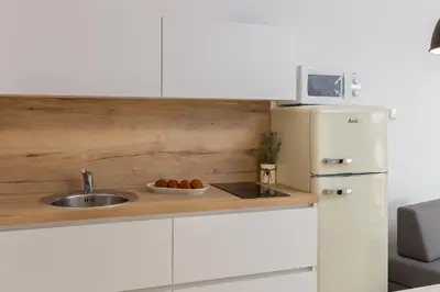 Kuhinja ili čajna kuhinja u objektu Apartments Tihi