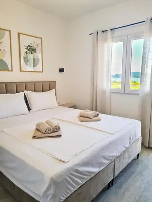 Krevet ili kreveti u jedinici u objektu Dream Apartments Tribunj A2