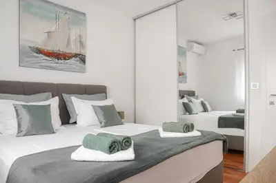 Krevet ili kreveti u jedinici u objektu Dream Apartments Tribunj