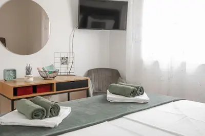 Krevet ili kreveti u jedinici u objektu Dream Apartments Tribunj