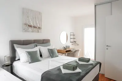 Krevet ili kreveti u jedinici u objektu Dream Apartments Tribunj