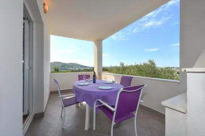 Balkon ili terasa u objektu XXL Vila Lavanda for 16 person