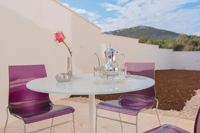 Tlocrt objekta Luxury 2BR Penthouse in Villa with Pool
