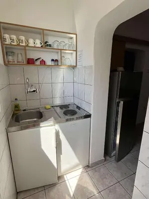 Kuhinja ili čajna kuhinja u objektu Apartmani Mima - Shoreline house