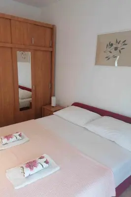 Krevet ili kreveti u jedinici u objektu Apartments by the sea Bilice, Krka - 23875
