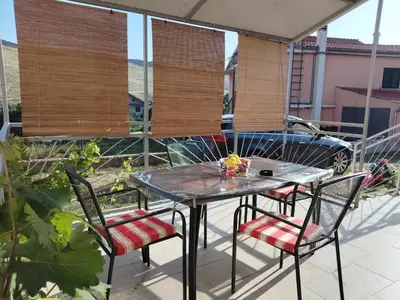 Balkon ili terasa u objektu Holiday house with a parking space Grebastica, Sibenik - 21606