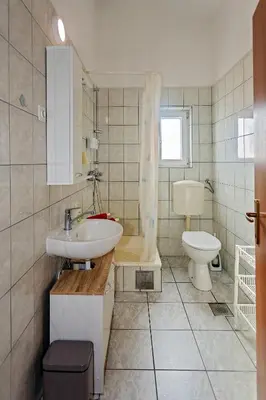 Kupaonica u objektu Spacious Terrace Apartments