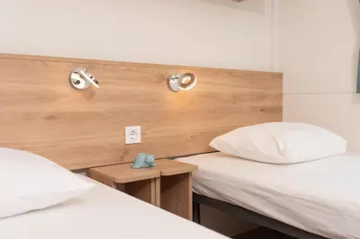 Krevet ili kreveti u jedinici u objektu Private camp SrimaBAY
