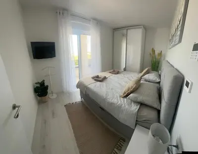 Krevet ili kreveti u jedinici u objektu Villa Ocean View3 Vollausstattung,Pool,Meerblick,Top-Lage