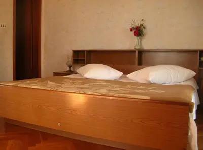 Krevet ili kreveti u jedinici u objektu Apartment with Terrace and Sea View Brodarica