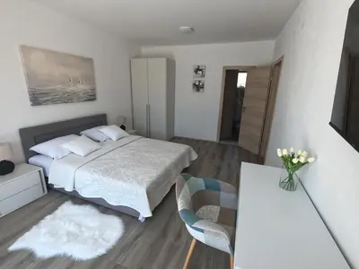 Krevet ili kreveti u jedinici u objektu Villa Skelin