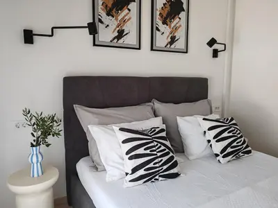 Krevet ili kreveti u jedinici u objektu MASLINA Rogoznica NEW VILA
