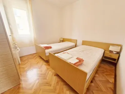 Krevet ili kreveti u jedinici u objektu Apartments by the sea Zaboric, Sibenik - 6097