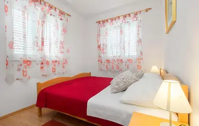 Krevet ili kreveti u jedinici u objektu Gorgeous Apartment In Srima With Wifi