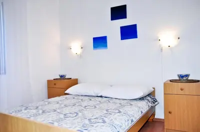 Krevet ili kreveti u jedinici u objektu Apartments by the sea Razanj, Rogoznica - 8365