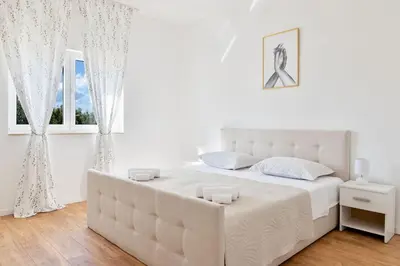 Krevet ili kreveti u jedinici u objektu Kuća za odmor Matetić