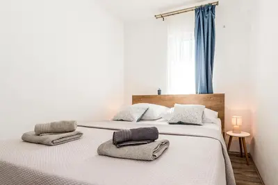 Krevet ili kreveti u jedinici u objektu Apartmant Brodarica Sibenik 2