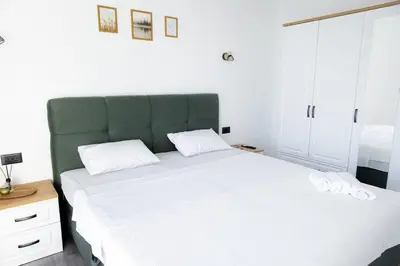 Krevet ili kreveti u jedinici u objektu Holiday Home Nena I Pet-friendly retreat with private pool, near Šibenik