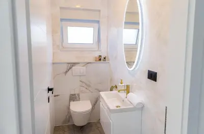 Kupaonica u objektu Holiday Home Nena I Pet-friendly retreat with private pool, near Šibenik