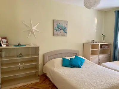 Krevet ili kreveti u jedinici u objektu Modern apartment with an outdoor jacuzzi