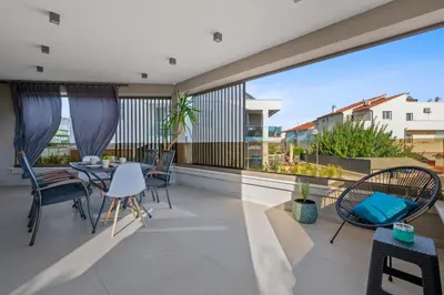 Balkon ili terasa u objektu Frida