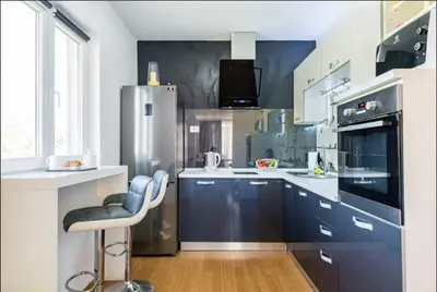 Kuhinja ili čajna kuhinja u objektu Luxury Apartment with Private Heated Pool