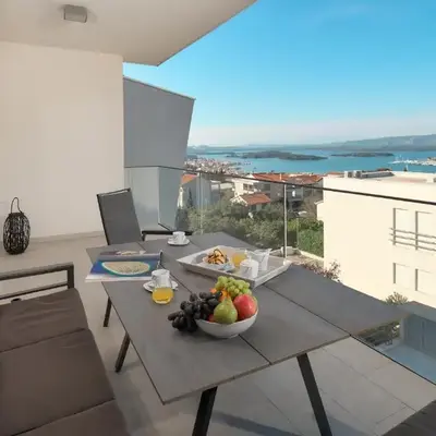 Hillside Apartment Murter Panorama View