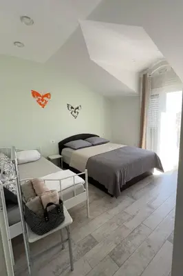 Krevet ili kreveti u jedinici u objektu Apartments for families with children Vodice - 24913